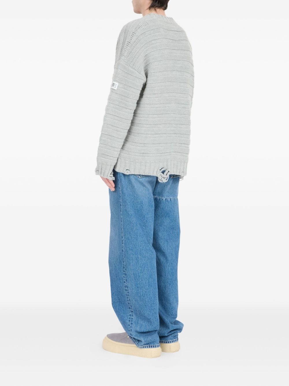 ribbed button-up cardigan - 5