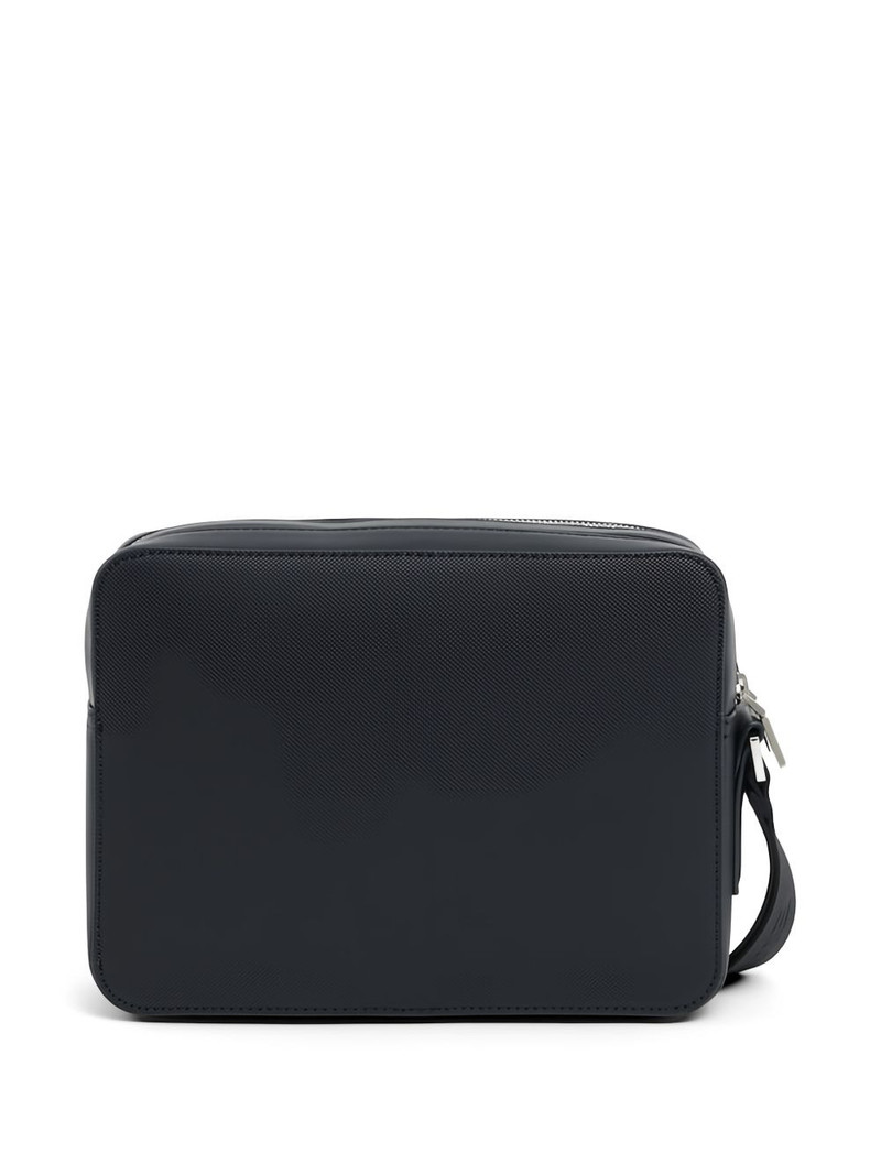 LACOSTE Langon textured leather clutch outlook