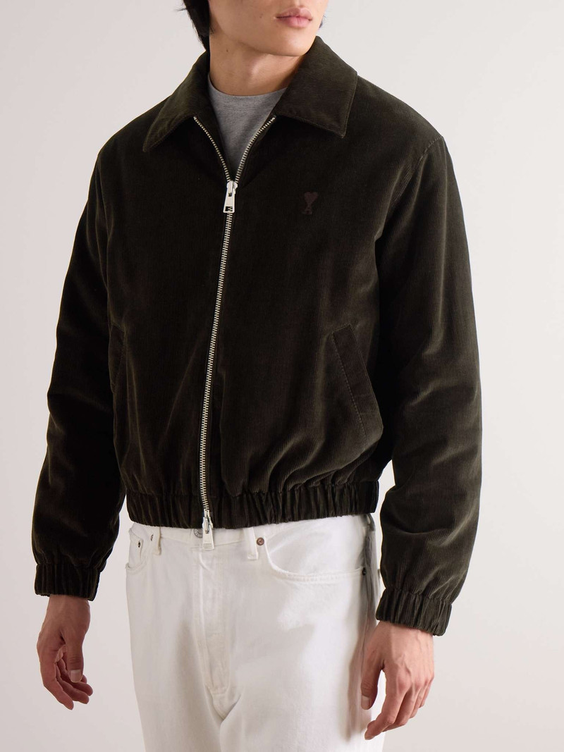 Logo-Embroidered Cotton-Corduroy Jacket 4