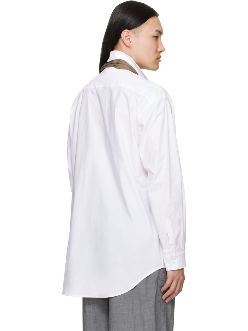 White Crispy Penna Long Sleeve Shirt 3