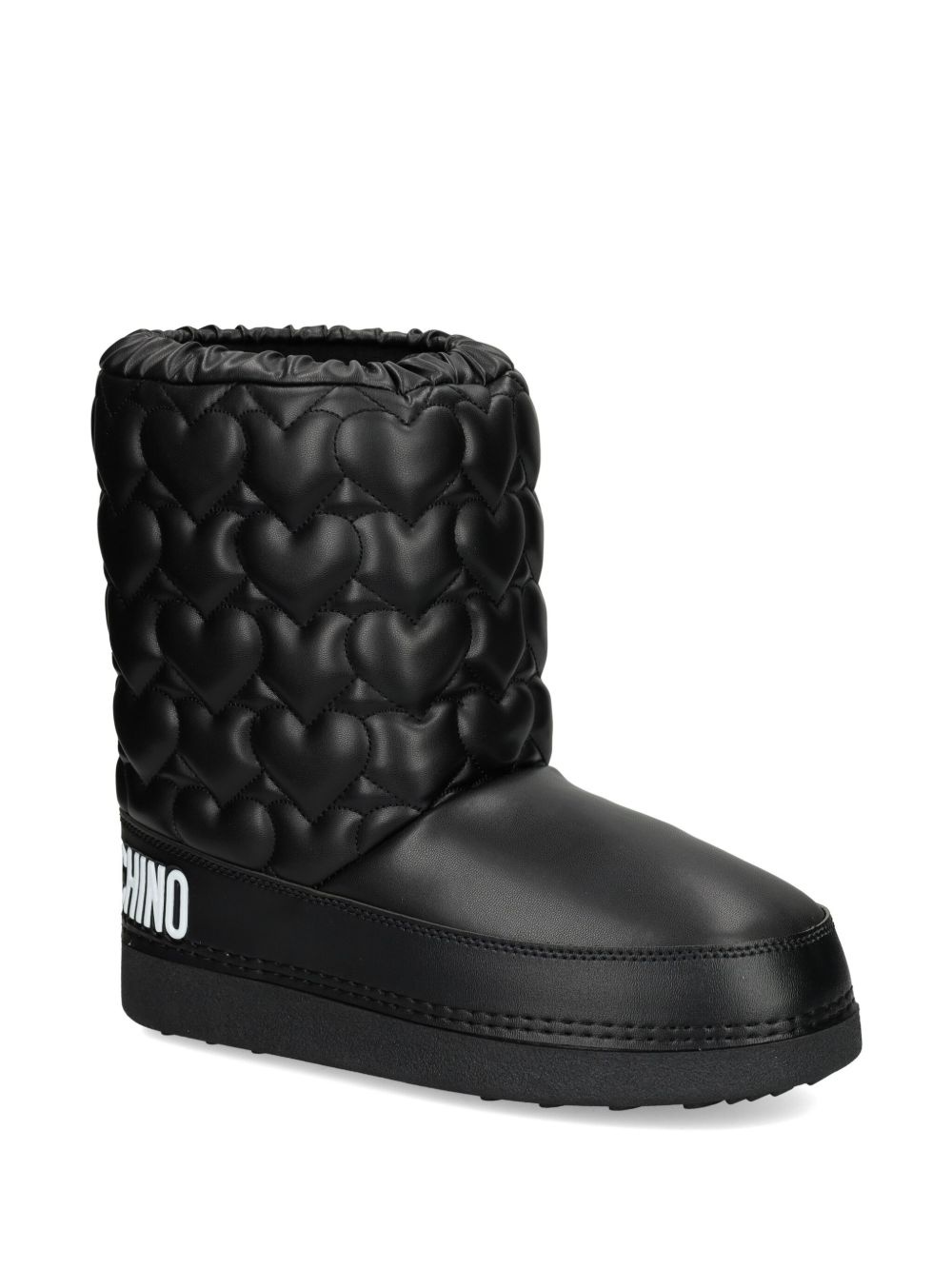 logo-print quilted boots - 2