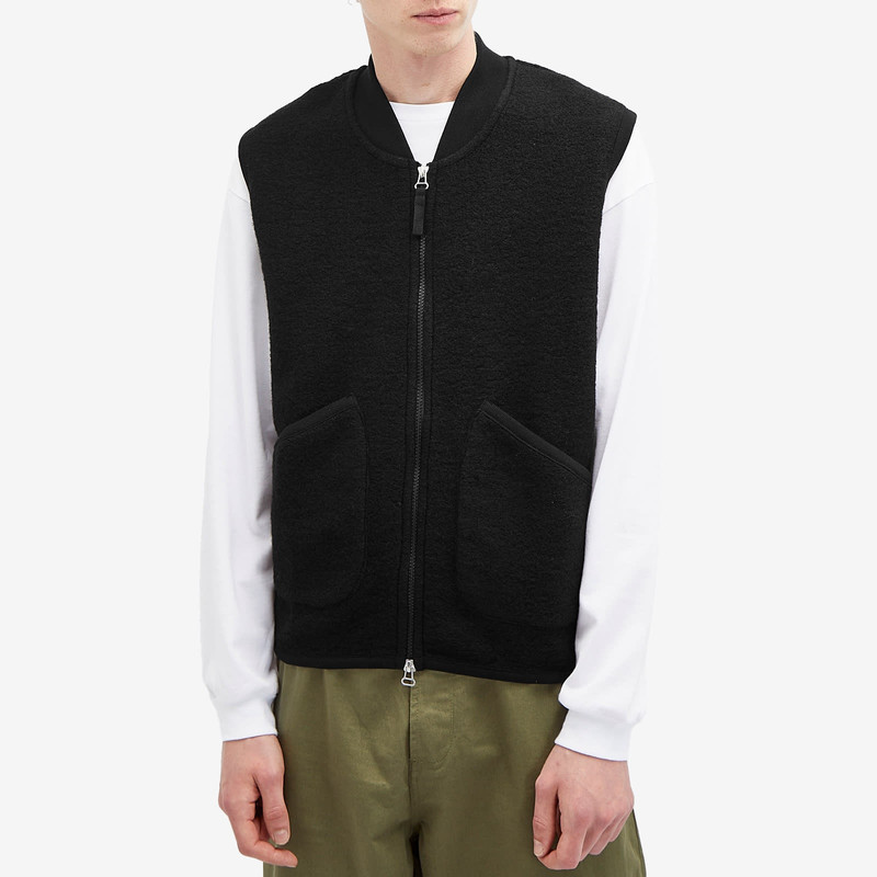 Universal Works Universal Works Wool Fleece Zip Waistcoat outlook