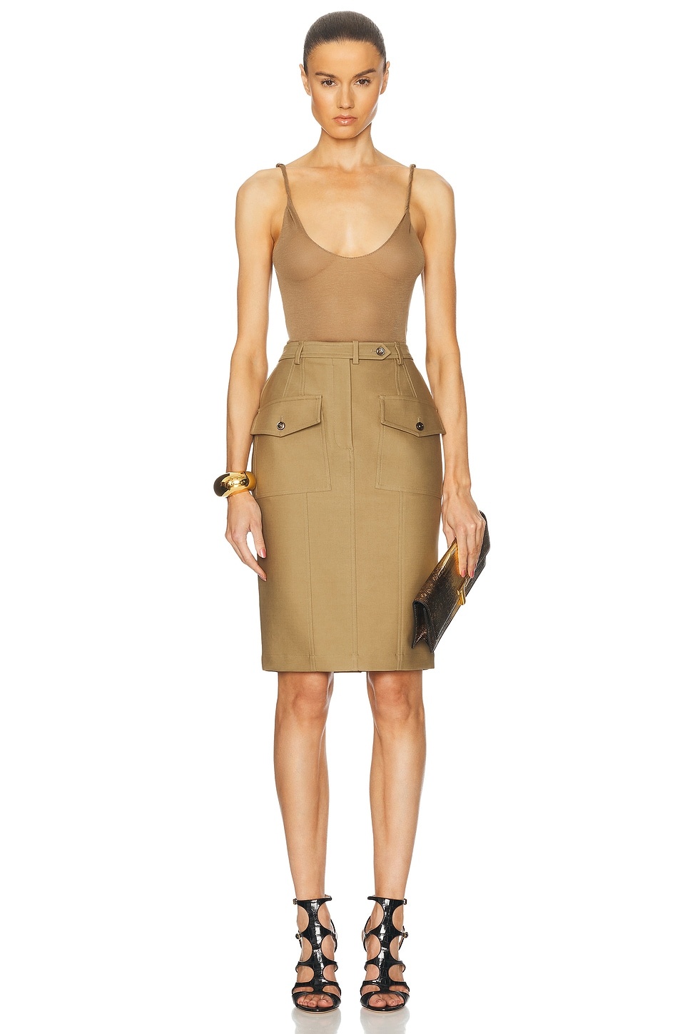 Cargo Above The Knee Skirt - 5