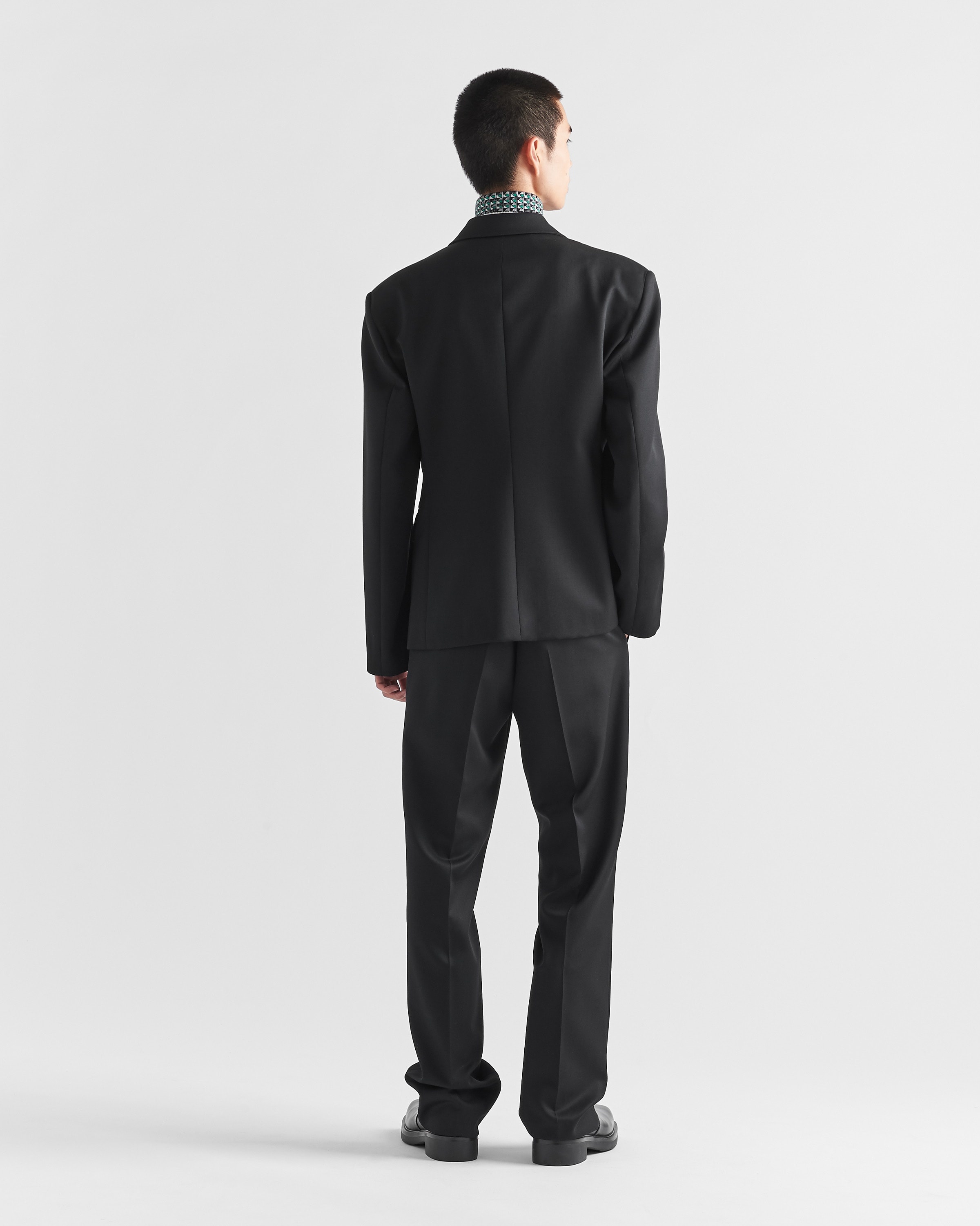 Double-breasted wool jacket - 5