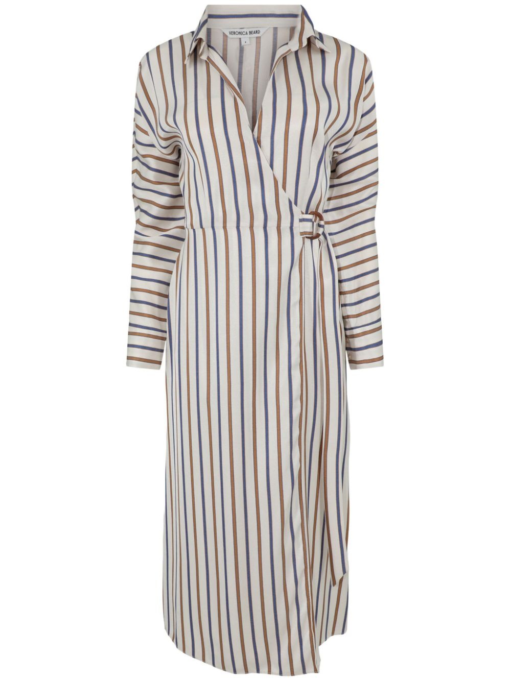 Noor striped wrap dress - 1