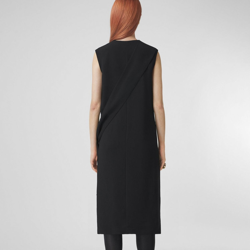 Silk Satin Sash Detail Sleeveless Dress 4