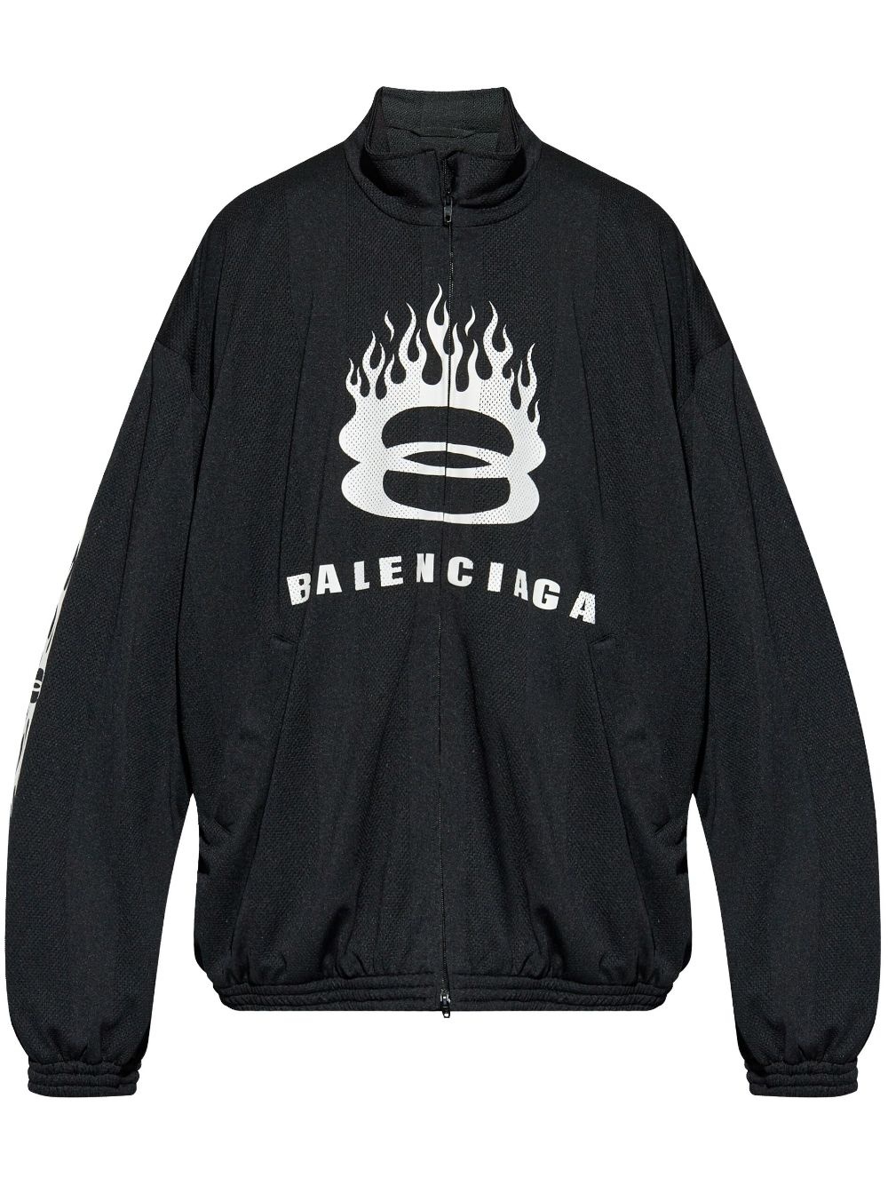logo-print jacket - 1