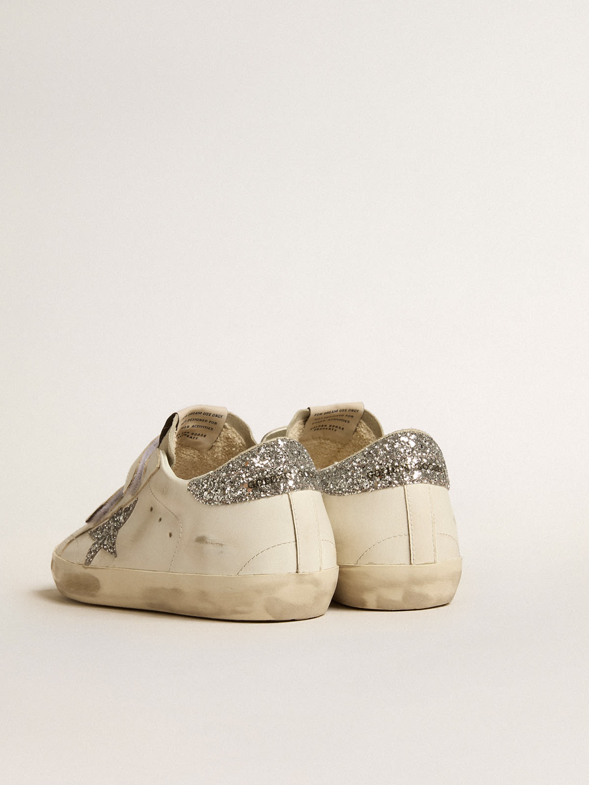 Old School with silver glitter star and ice-gray suede tongue - 4