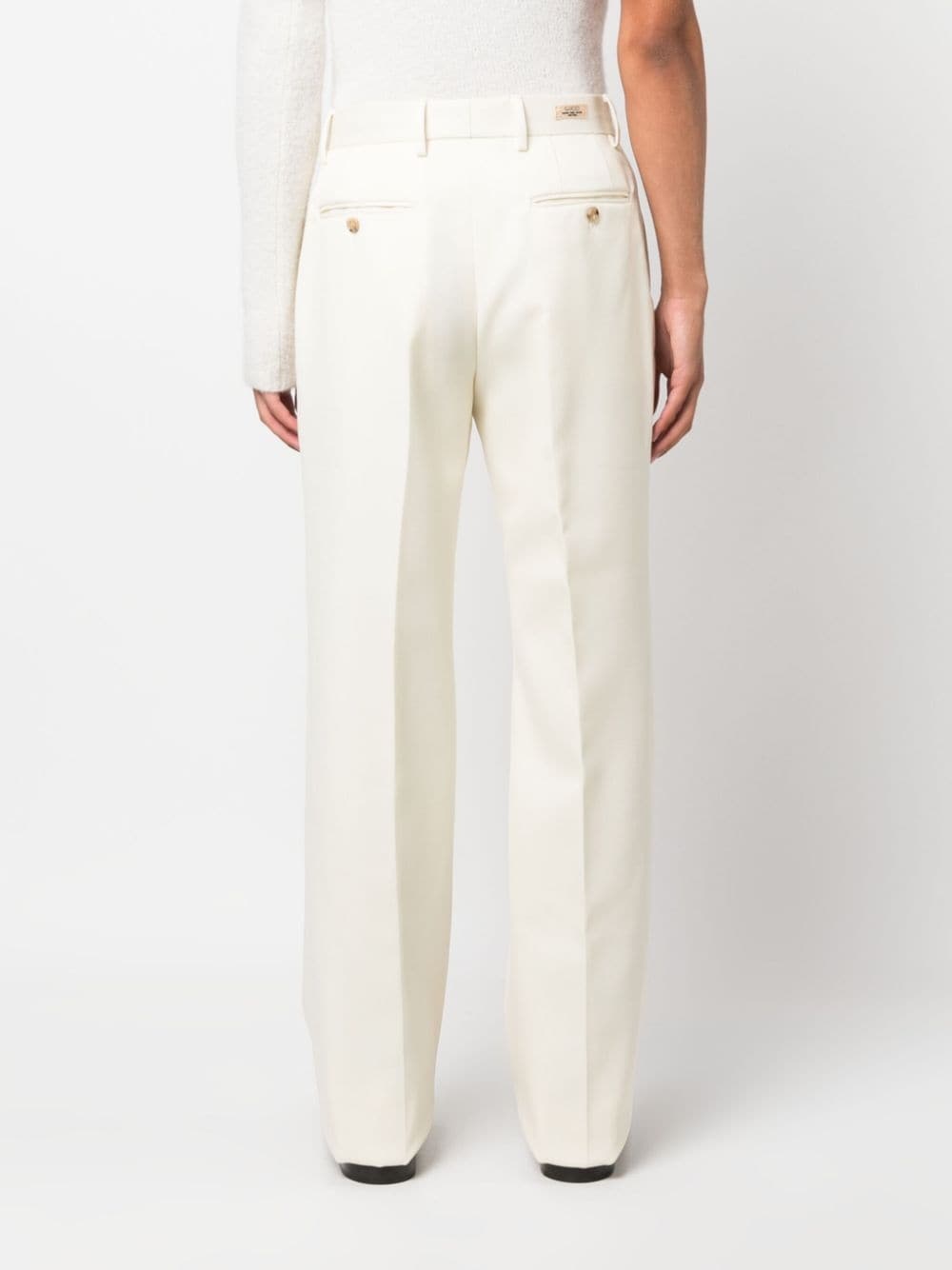 straight-leg tailored trousers - 4