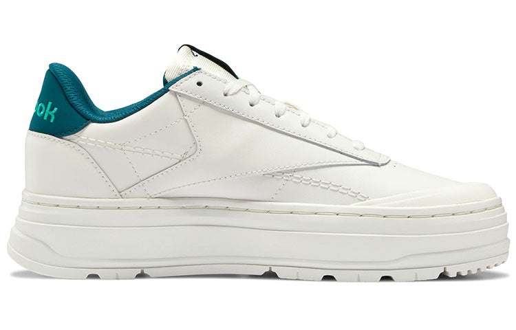 (WMNS) Reebok Club C Double Geo 'Chalk Future Teal' H67348 - 2