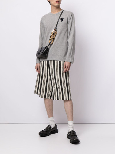 Comme des Garçons PLAY chest logo sweater outlook