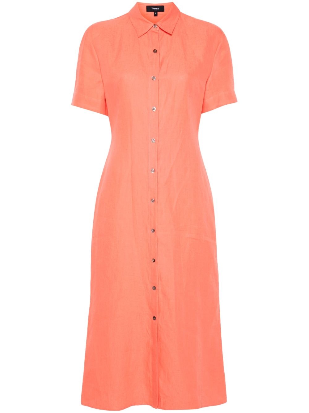 linen midi dress - 1