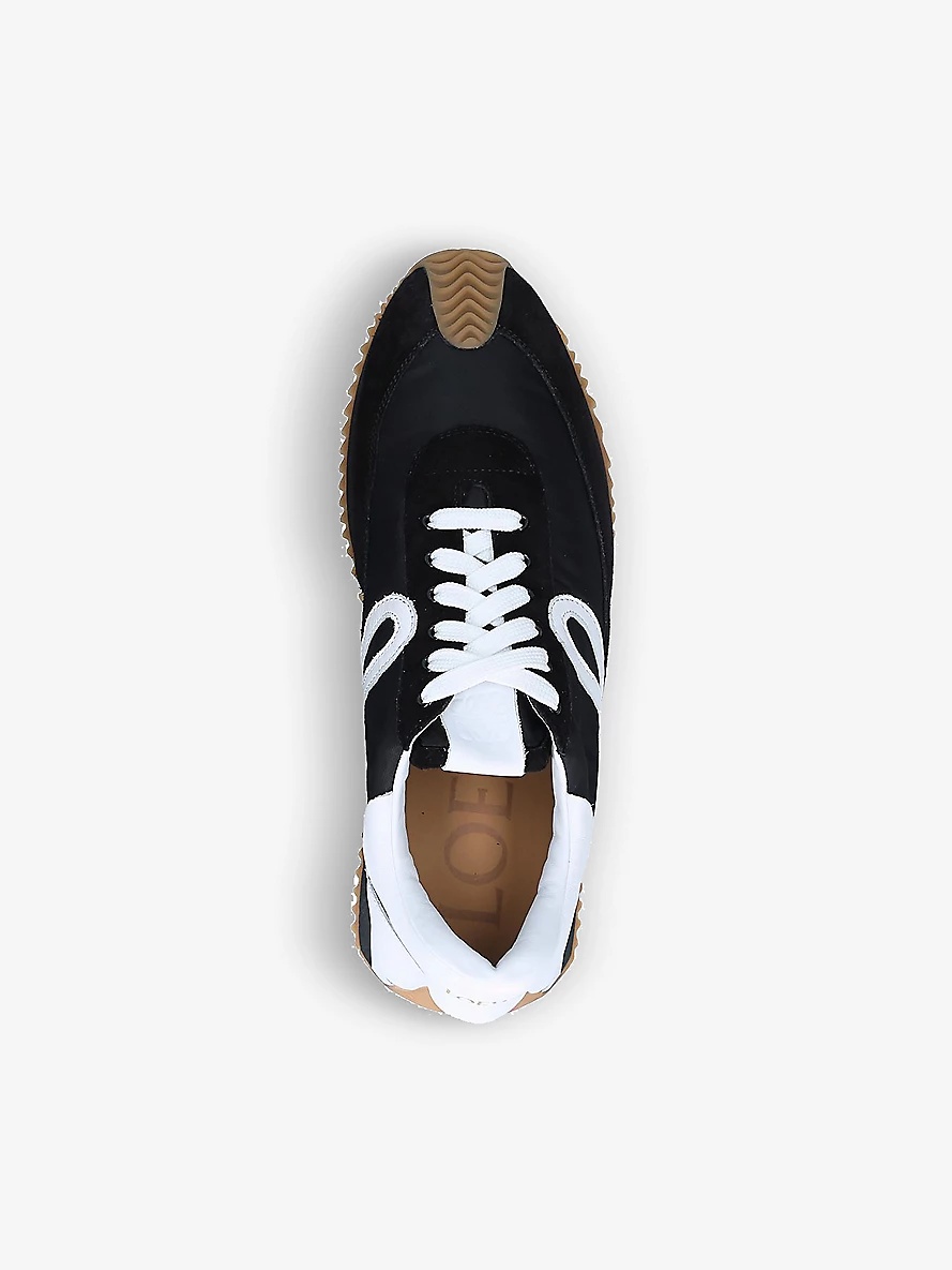 Flow Runner monogram leather and shell trainers - 3