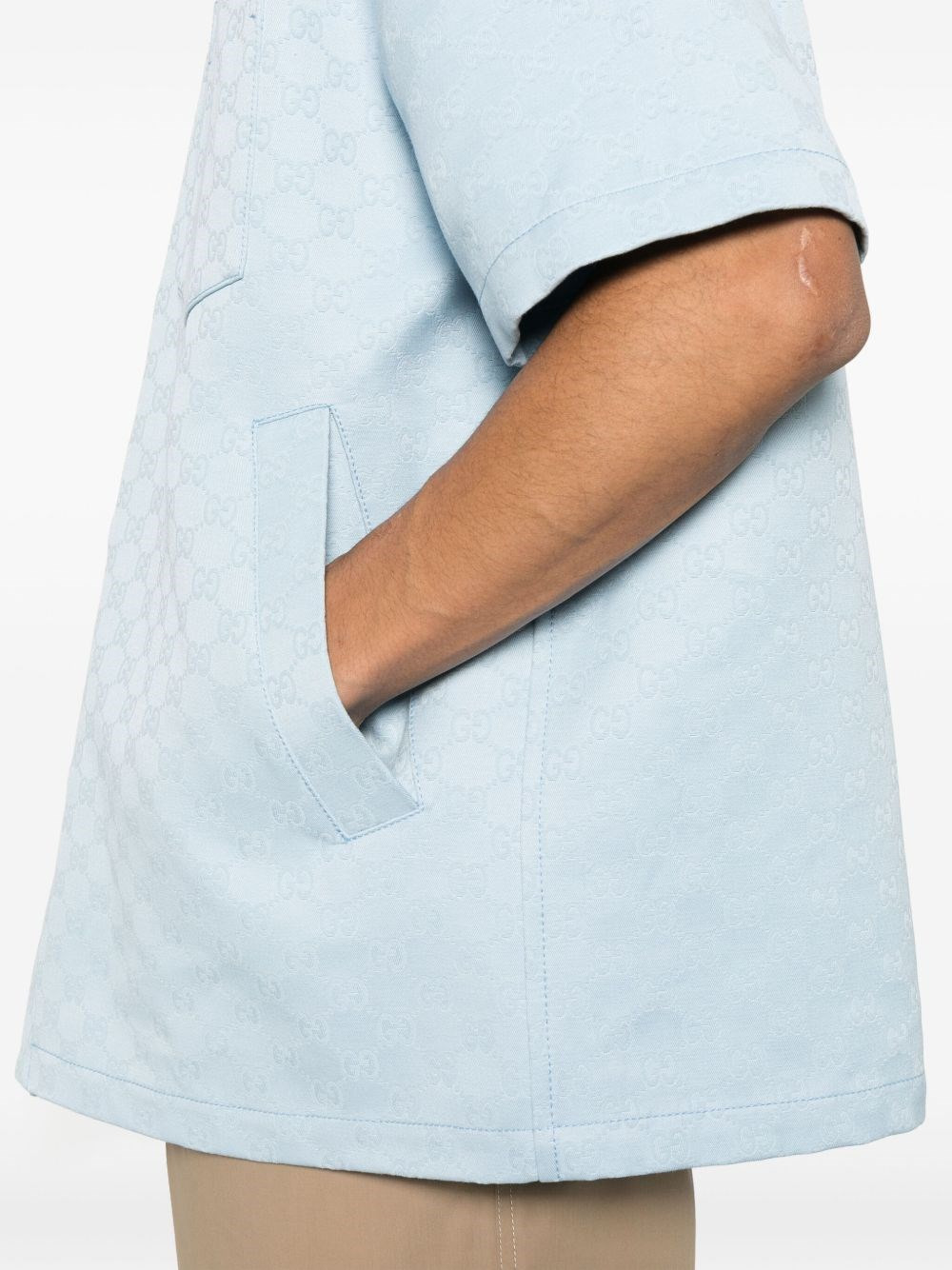 GG Cotton Oversized Shirt - 6