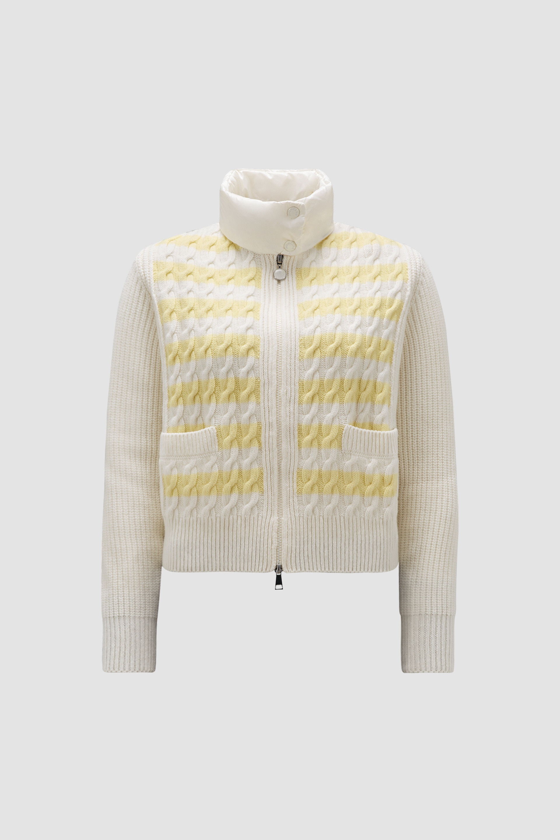 Padded Wool Cardigan - 1