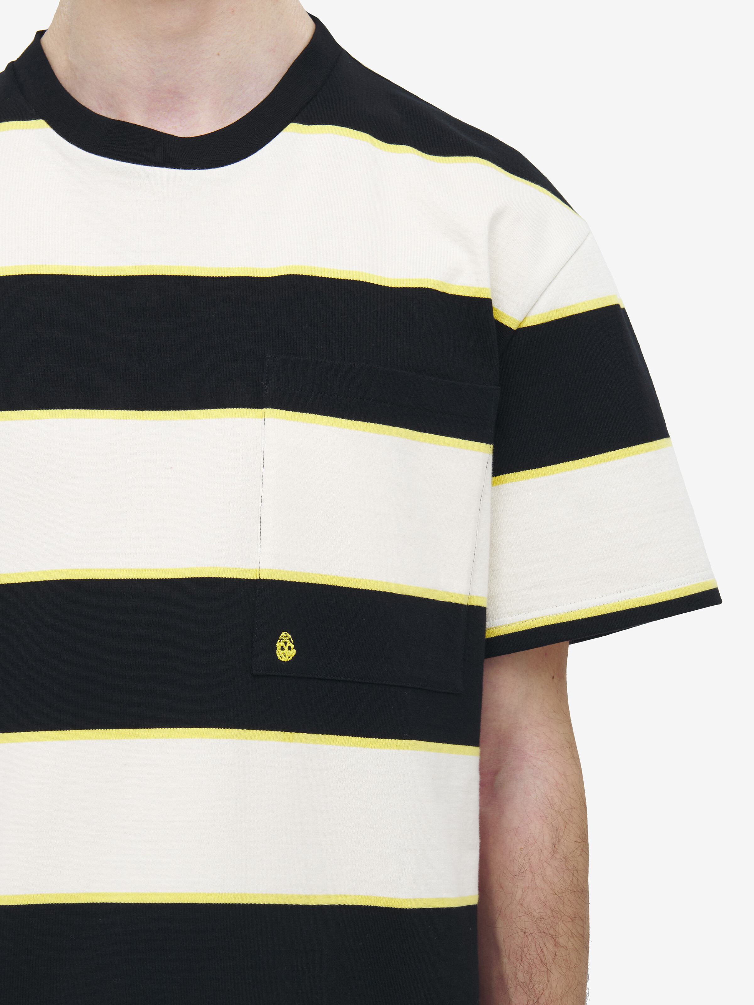 Inverted Skull Striped T-Shirt - 6