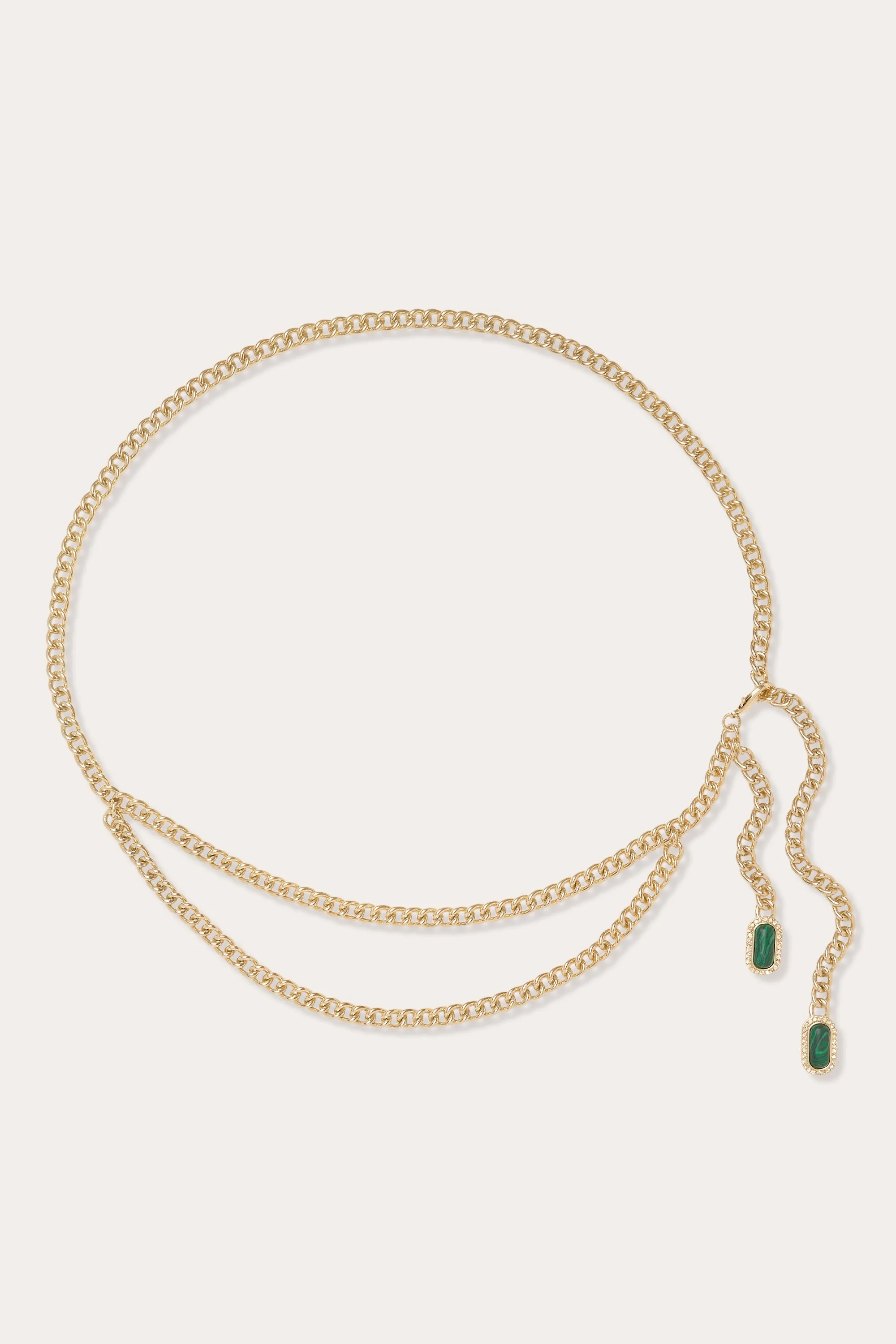 Mila Gemstone Chain Belt - 1