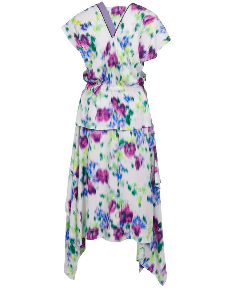 Printed Waisted Midi Dress 3