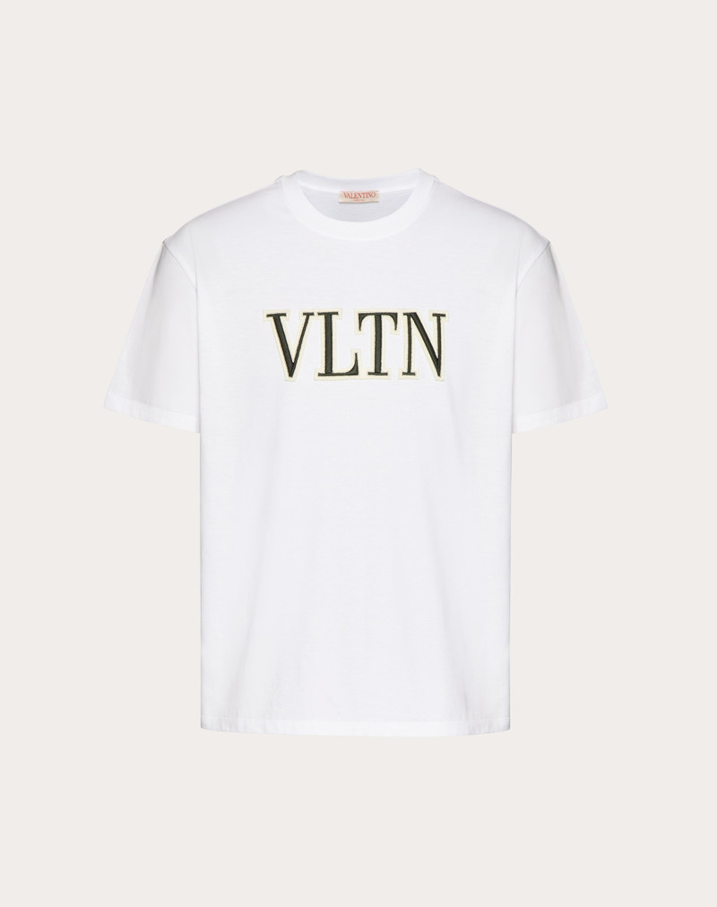 VLTN EMBROIDERED COTTON T-SHIRT 1