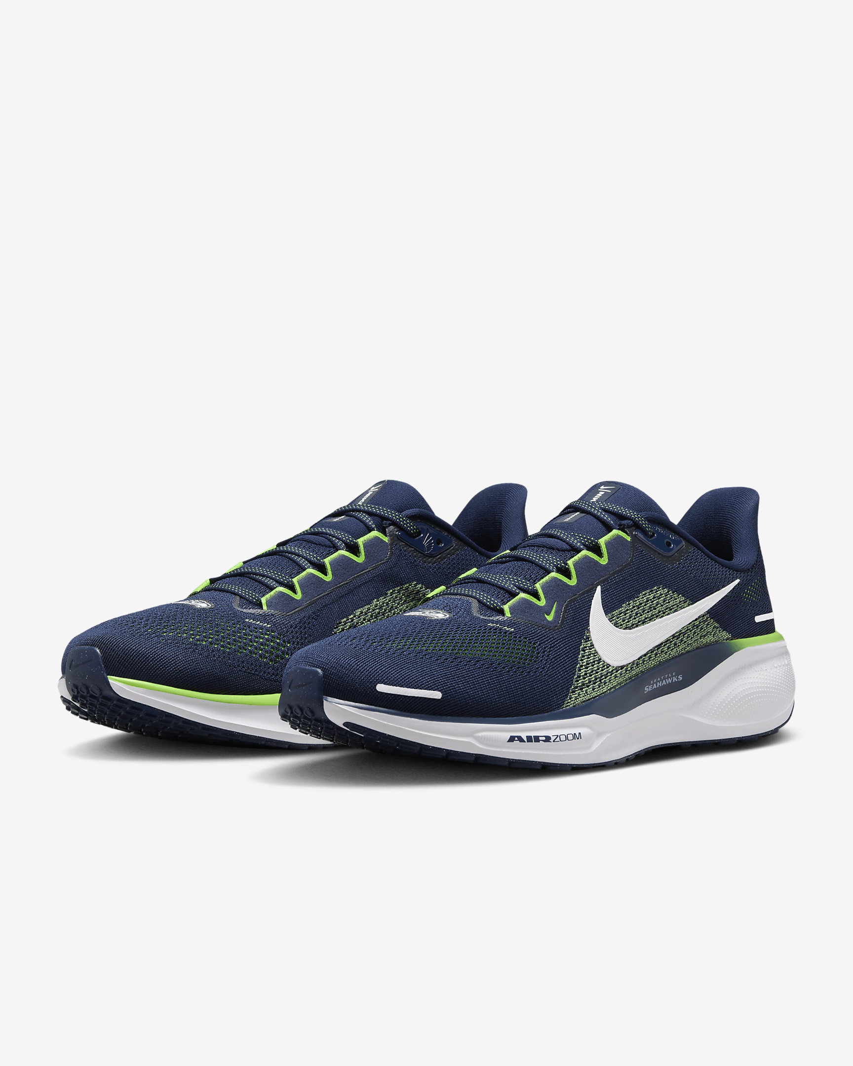 Nike Nike Pegasus 41 NFL Seattle Seahawks Men s Road Running Shoes REVERSIBLE