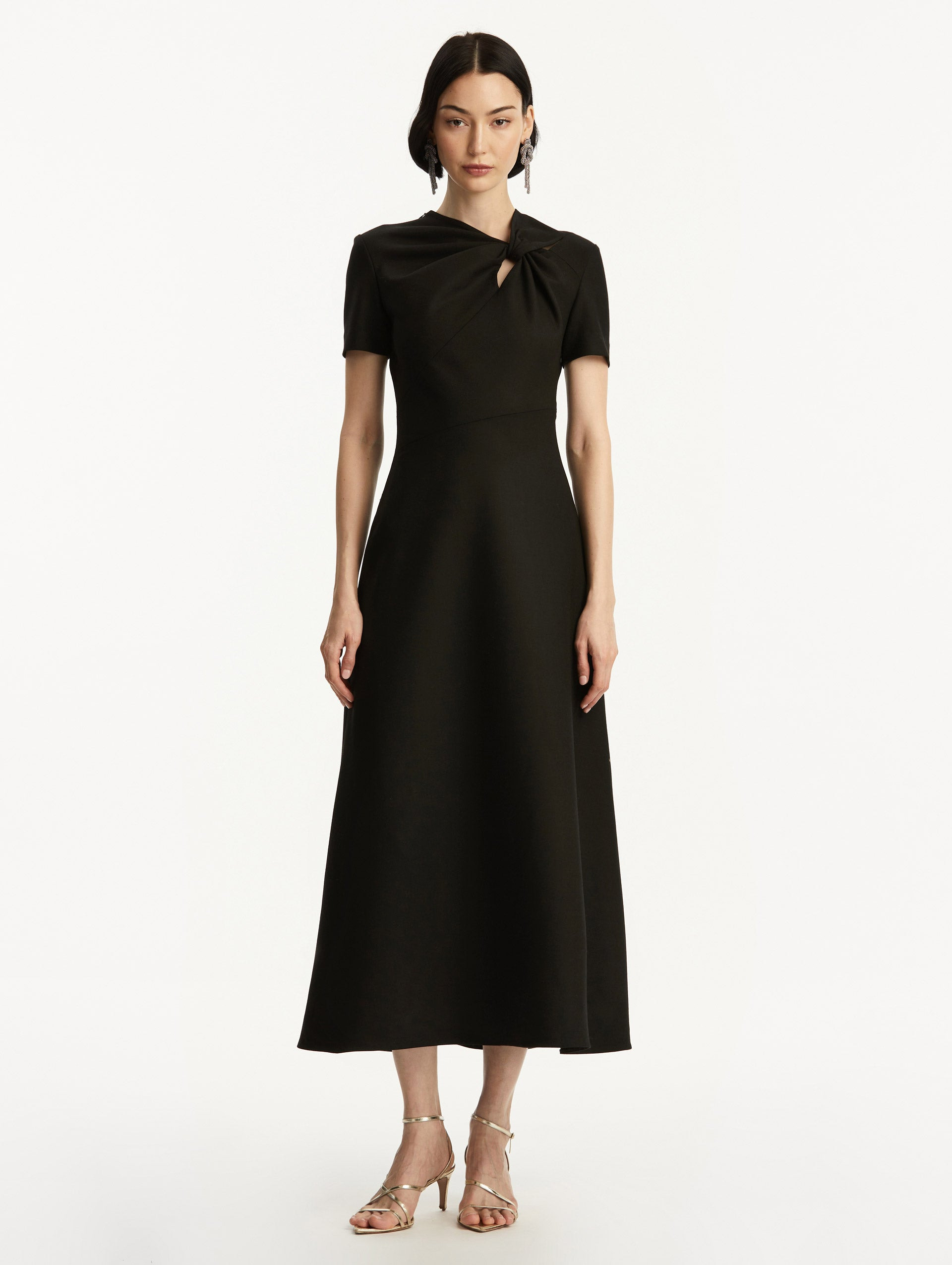 TWIST-DETAILED WOOL DRESS - 2
