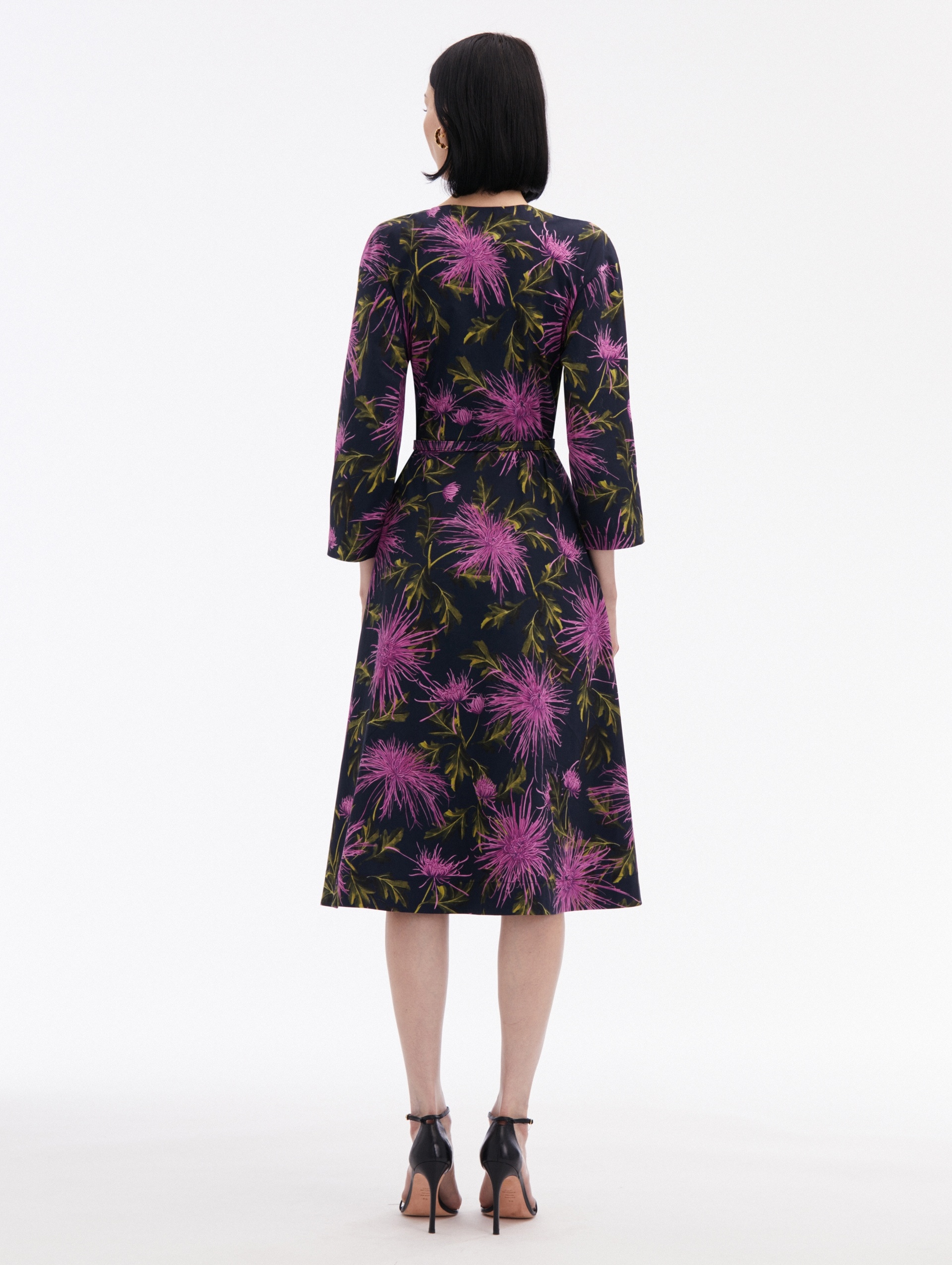 CHRYSANTHEMUM COTTON POPLIN DRESS - 2