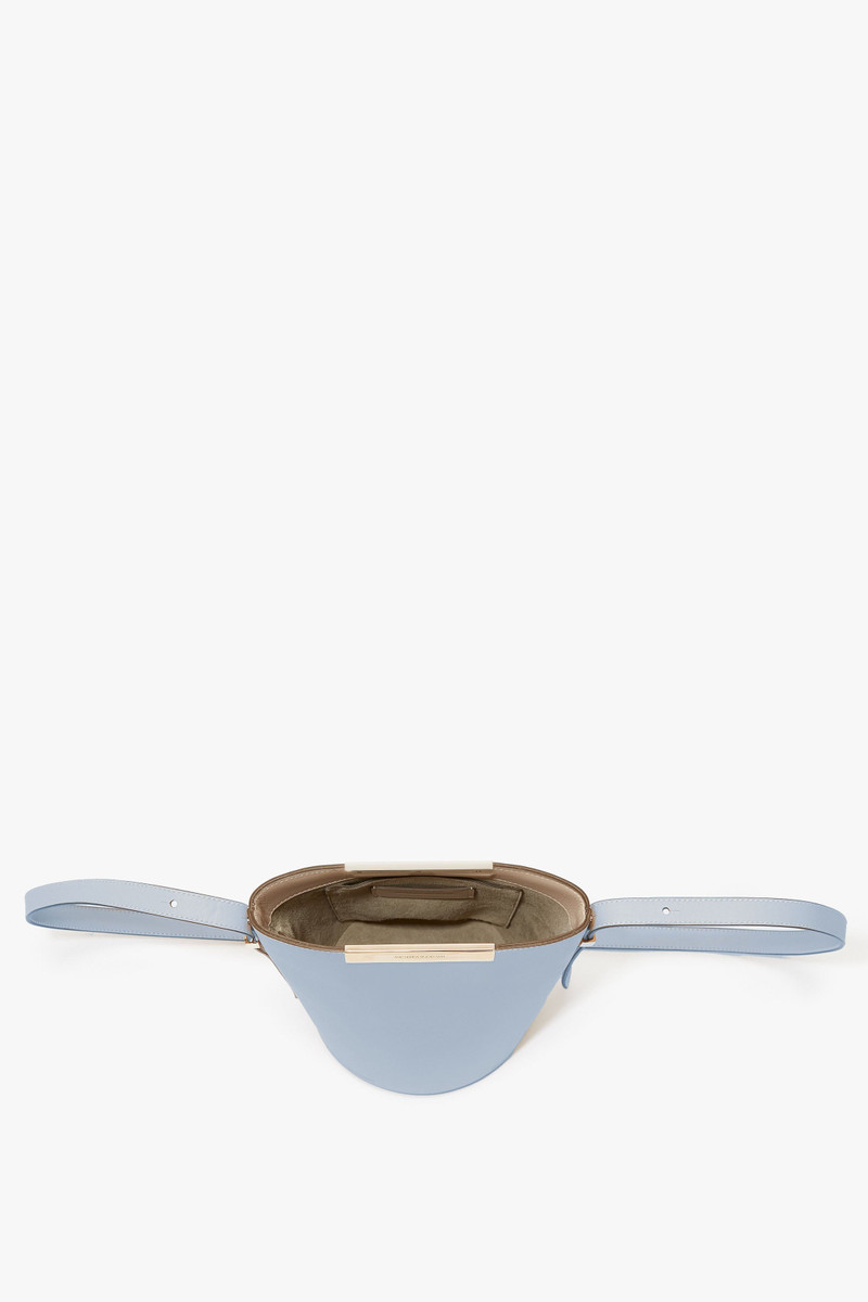 Mini Bucket Bag In Powder Blue Leather 3