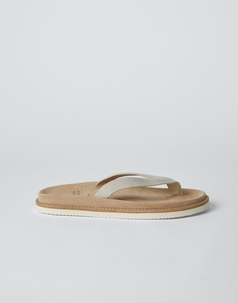 Suede urban flip-flops 5