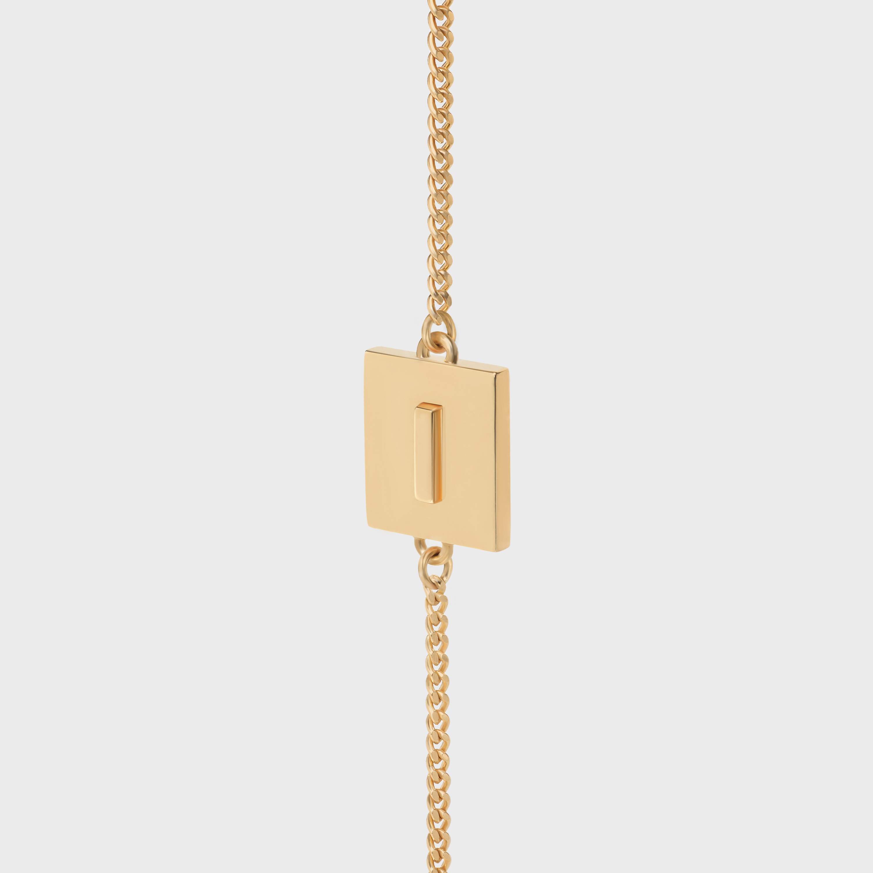 Alphabet I Bracelet in Brass with Gold Finish - 1