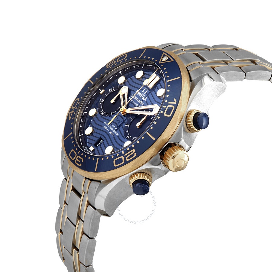 Omega Seamaster Diver 300m Co-Axial Master Chronograph Automatic Chronometer Blue Dial Men's Watch 2 - 2