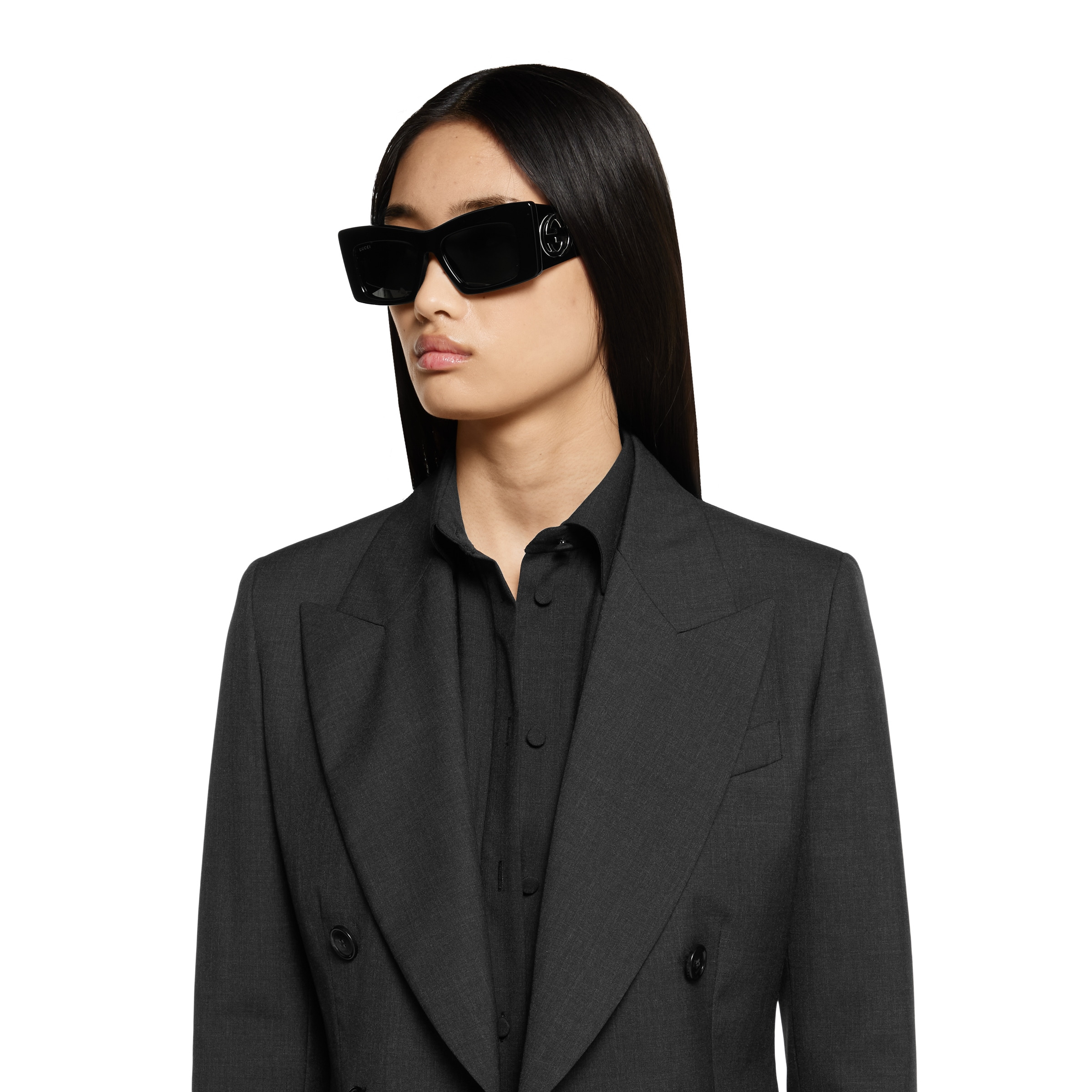 Double-breasted wool jacket - 5