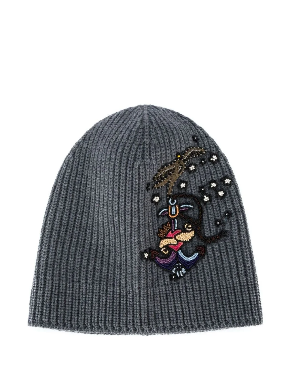 bead-embellished beanie - 1