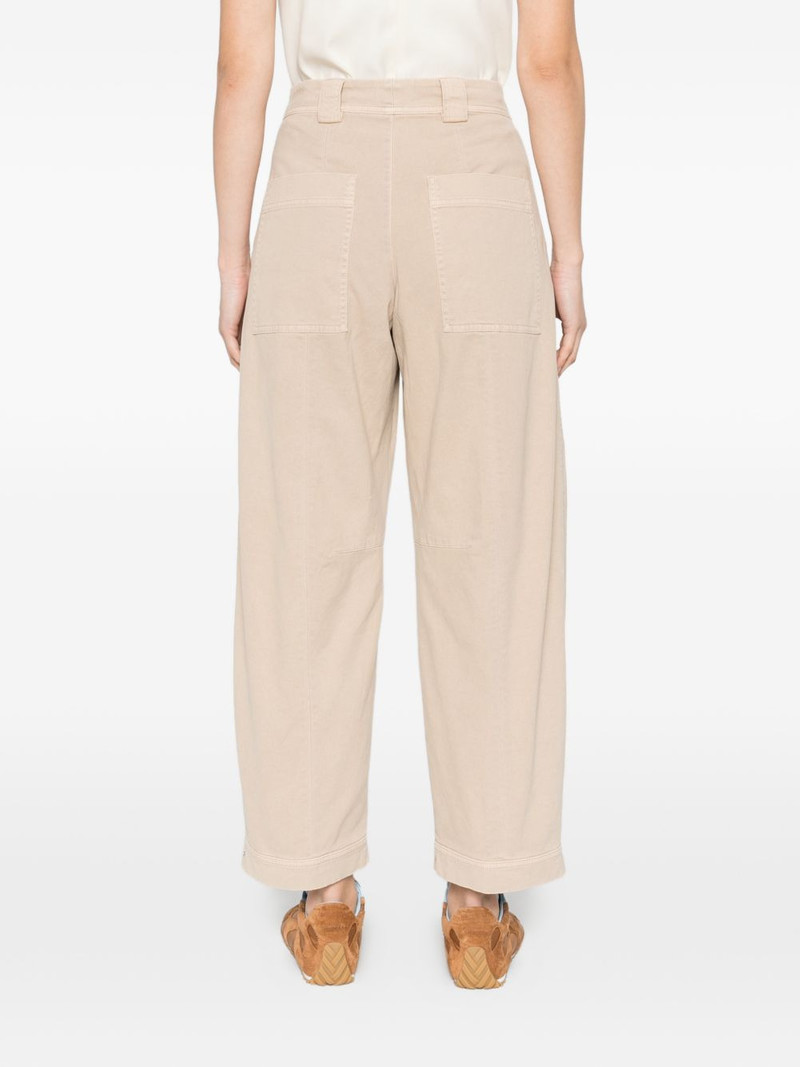 Rhannon patch-pocket tapered trousers 4