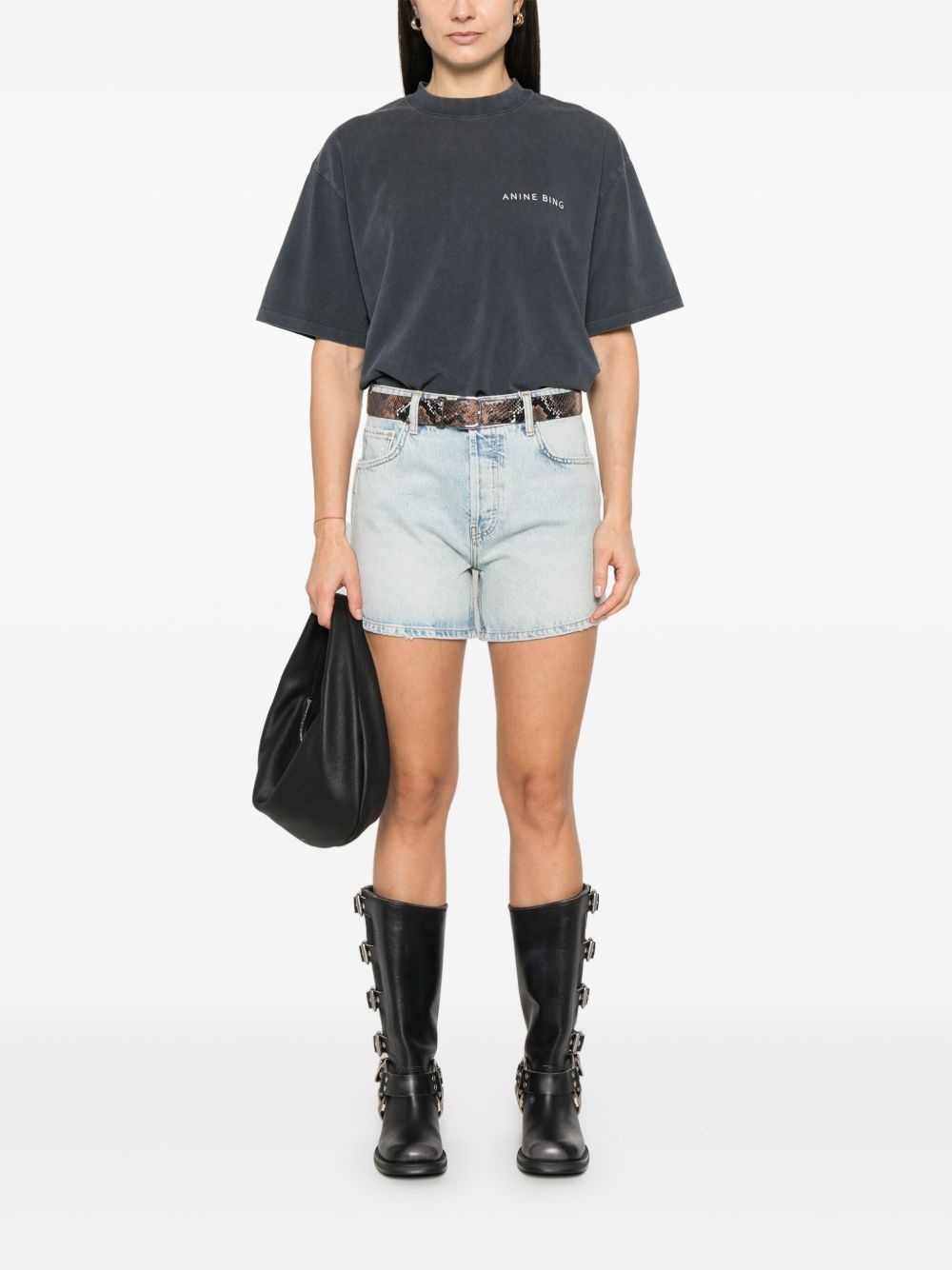 denim shorts - 2