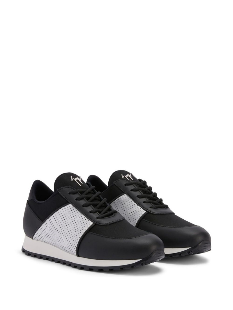 Giuseppe Zanotti Jimi panelled leather sneakers outlook