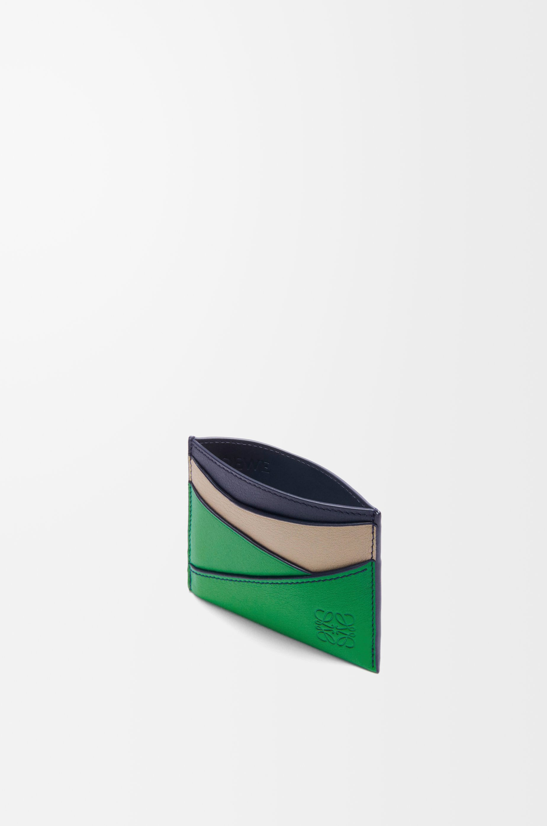 Puzzle plain cardholder in classic calfskin - 3