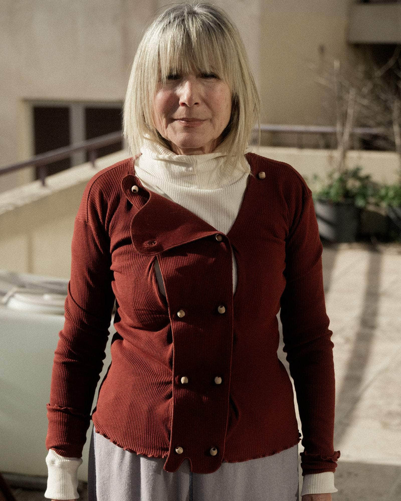 Disc Cardigan - Recycled Cotton Rib 5