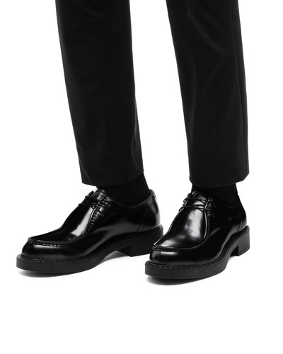 Prada Brushed leather lace-up shoes outlook
