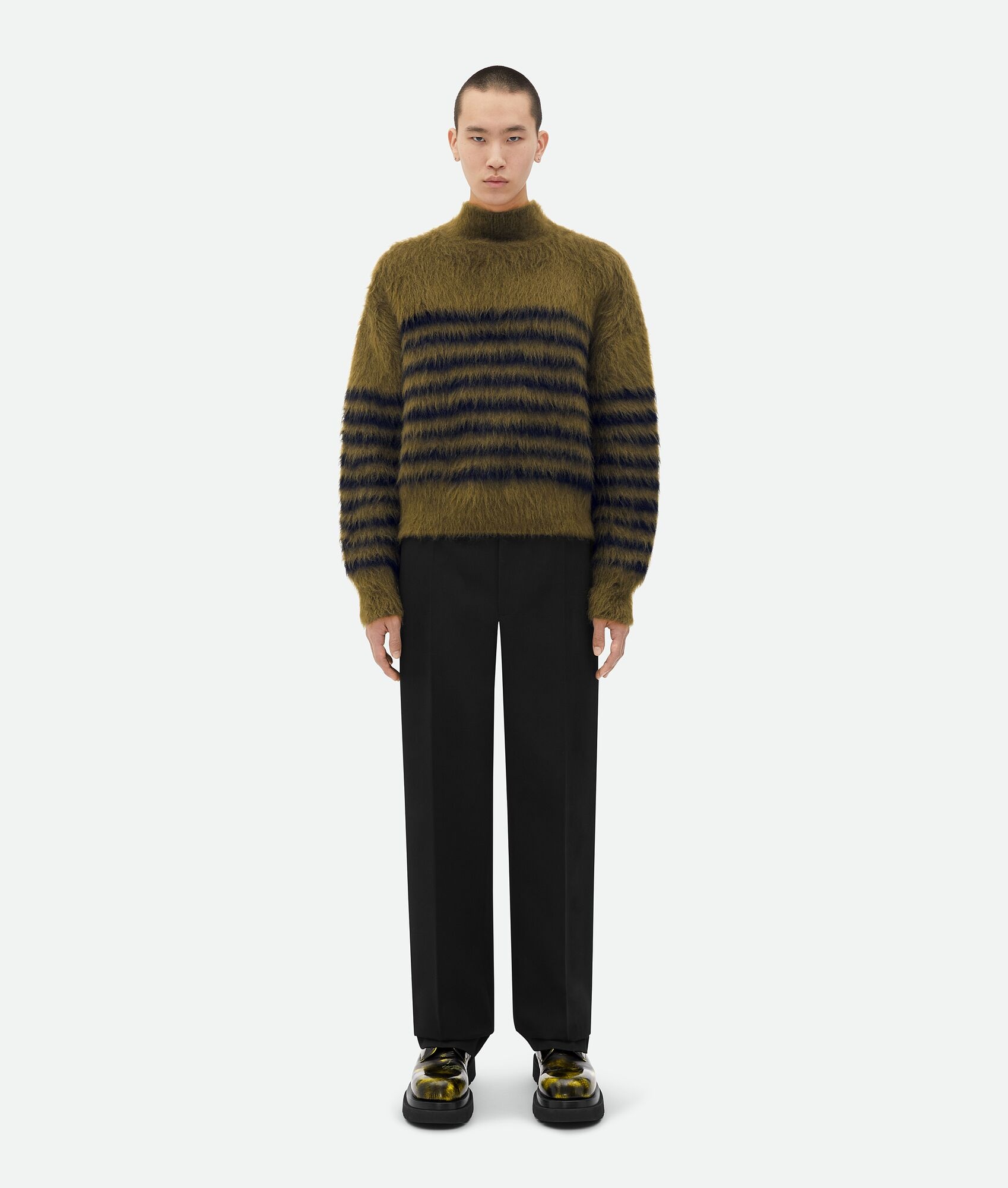 Heavy Marinière Mohair Sweater - 1