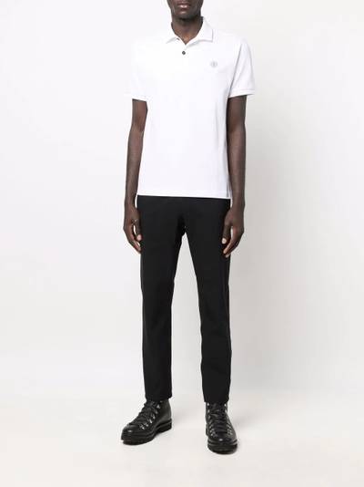 Stone Island Compass-patch cotton polo shirt outlook