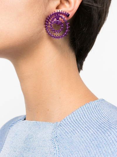 SUNNEI spiral-bound circular-design earrings outlook
