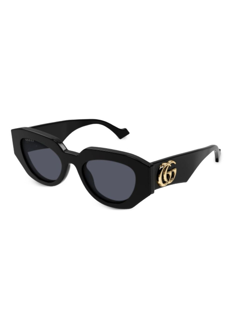 GUCCI Gene GG oval-frame sunglasses outlook