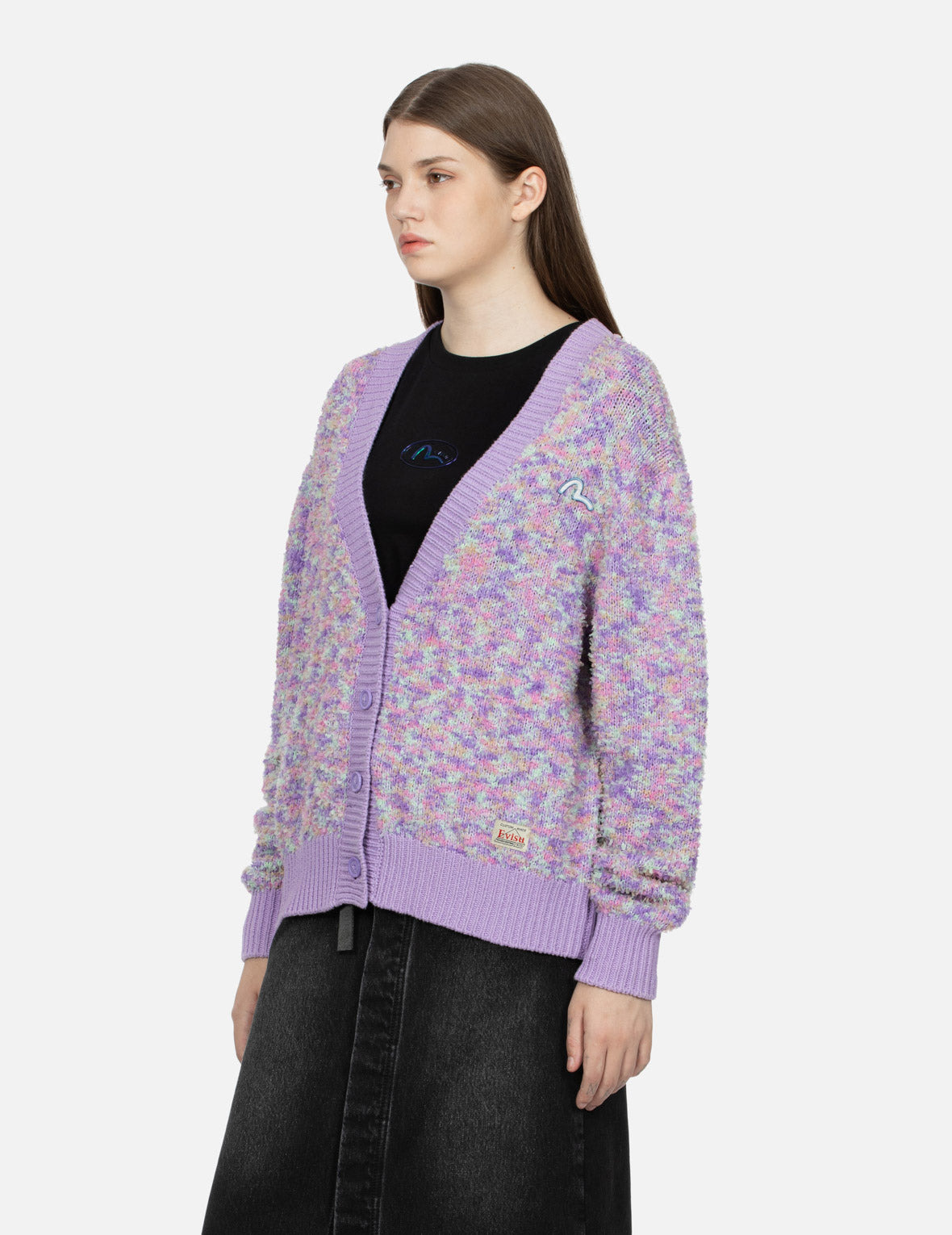 SEAGULL EMBROIDERY MULTI-COLOR CROPPED CARDIGAN - 7