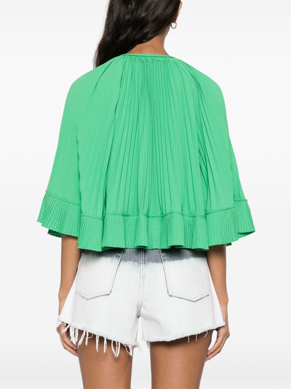 plissé blouse - 4