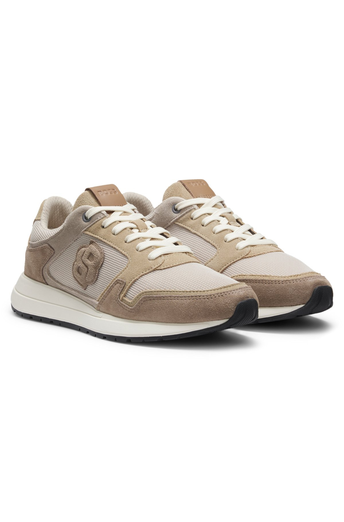 SUEDE TRAINERS WITH DOUBLE B MONOGRAM - 2