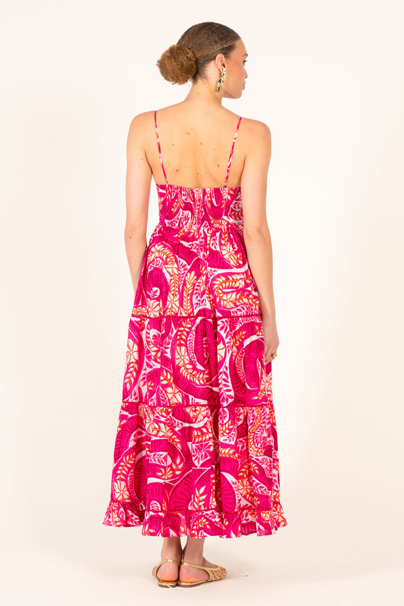 Long Dress Milena - Pink Holy Snake 7