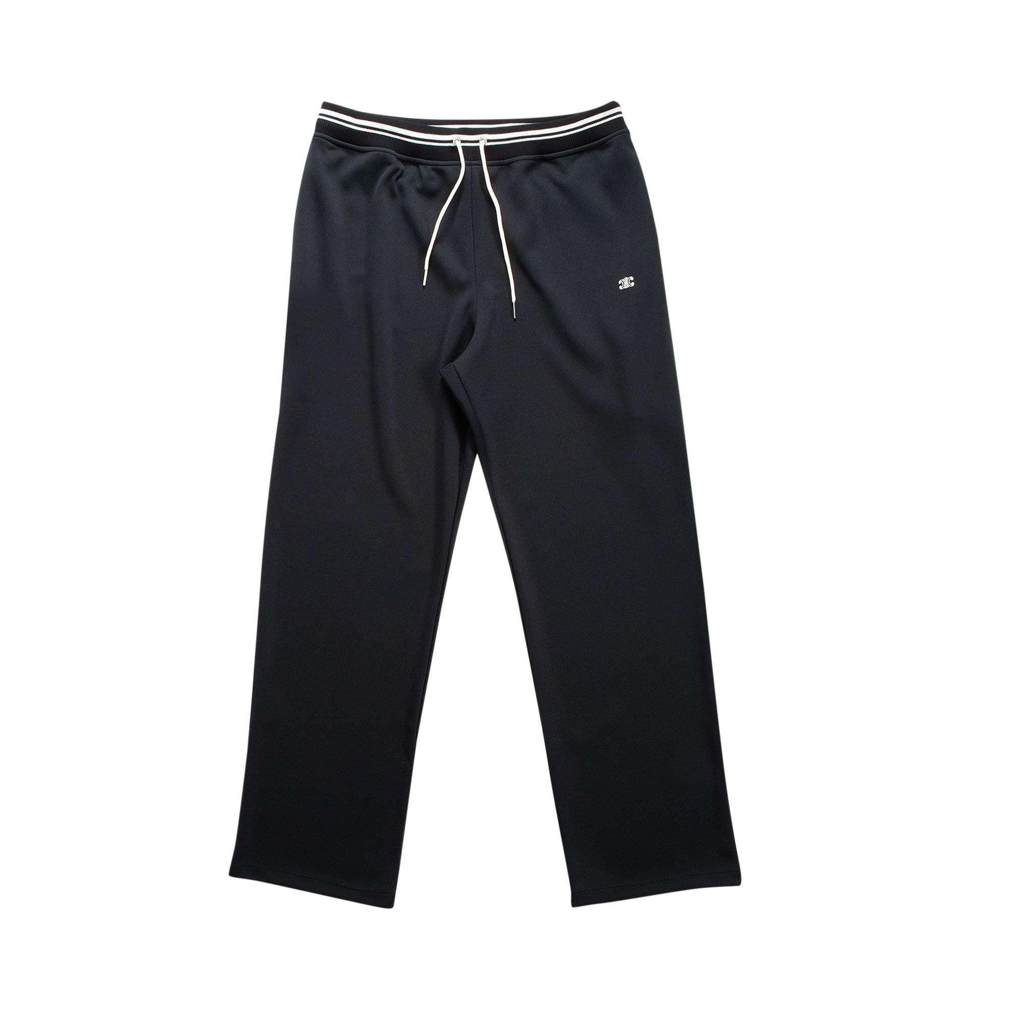 CELINE Bicolor Jersey Pants 'Black/Ecru/Off White' - 1