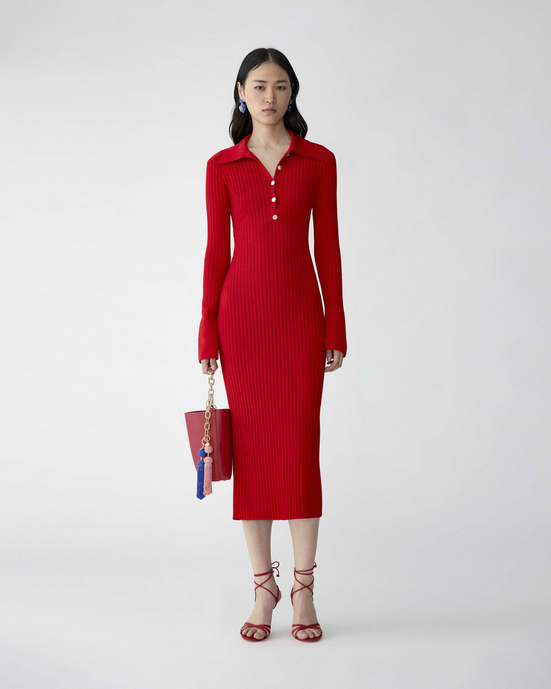 CAROLINA HERRERA Henley Midi Dress outlook