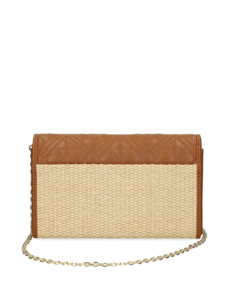 Moschino quilted woven cross body bag outlook