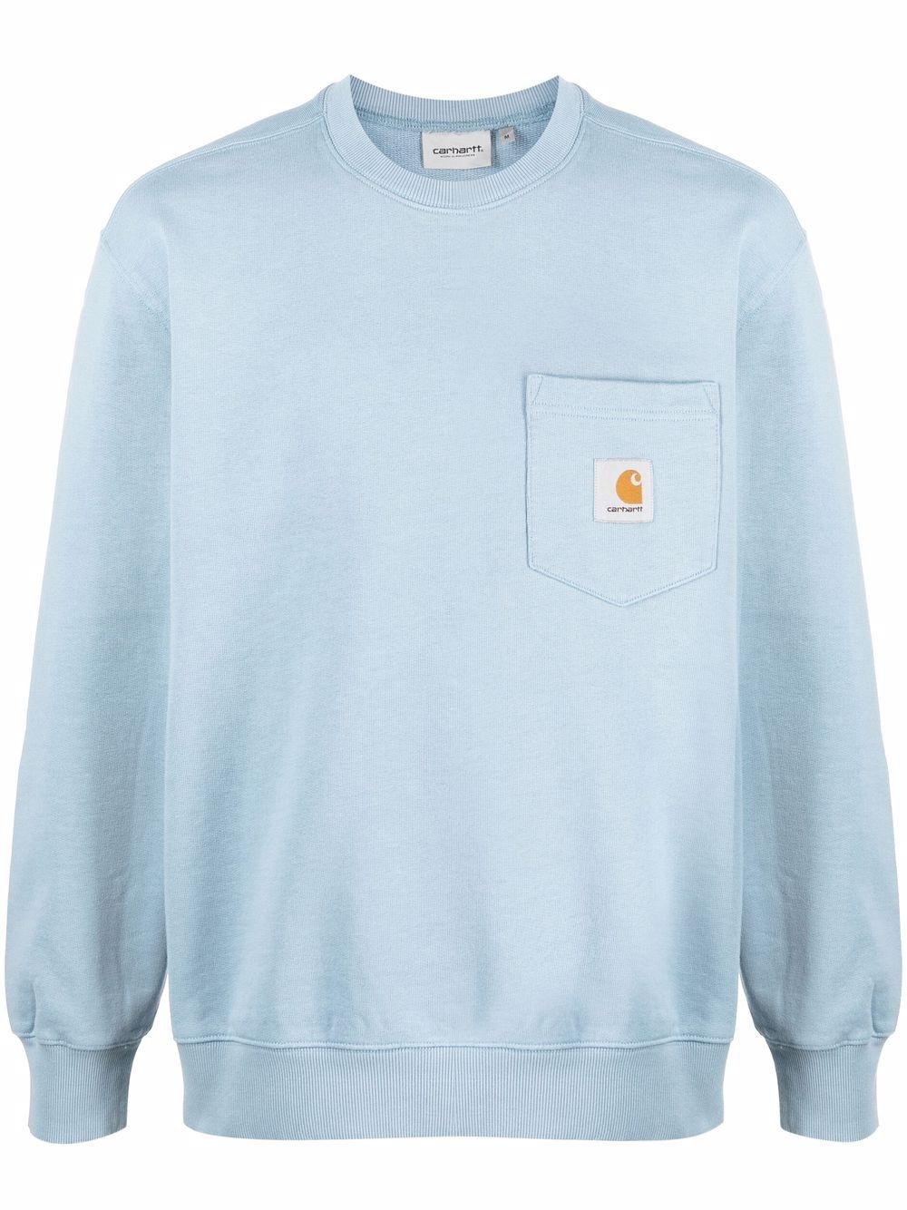 Pocket logo-patch sweatshirt - 1